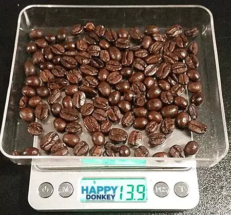 Image displaying coffee bean scales.